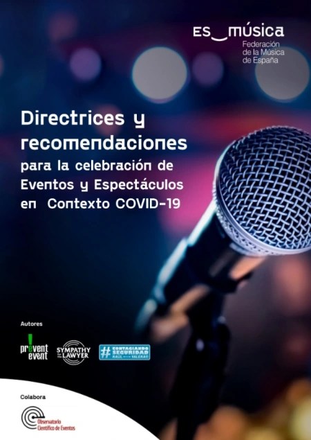 Guía “Directrices y recomendaciones para la celebración de Eventos y Espectáculos en Contexto COVID-19″