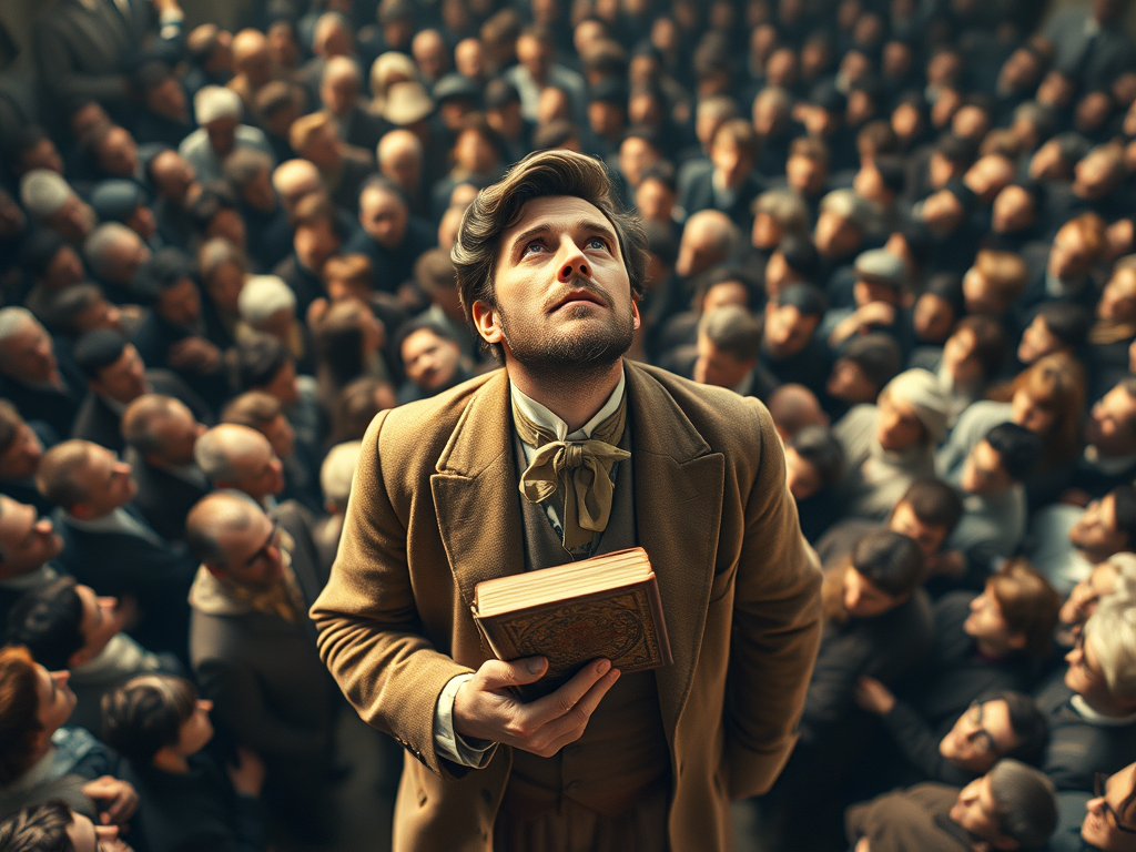 Le Bon rodeado de multitudes